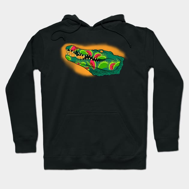 Crocodile plants Hoodie by Borapronobis